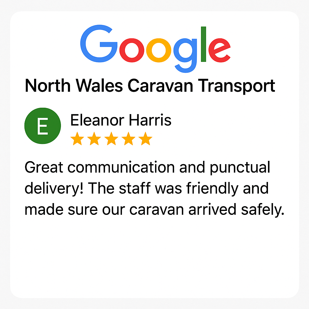 North Wales Caravan Transport – Google Review 2 North Wales Caravan Transport - Google Review 2
