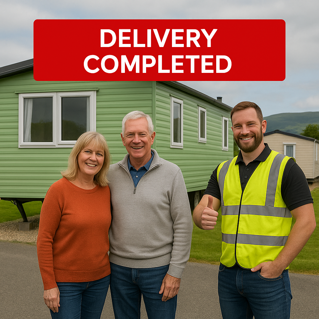 North Wales Caravan Transport - Delivered