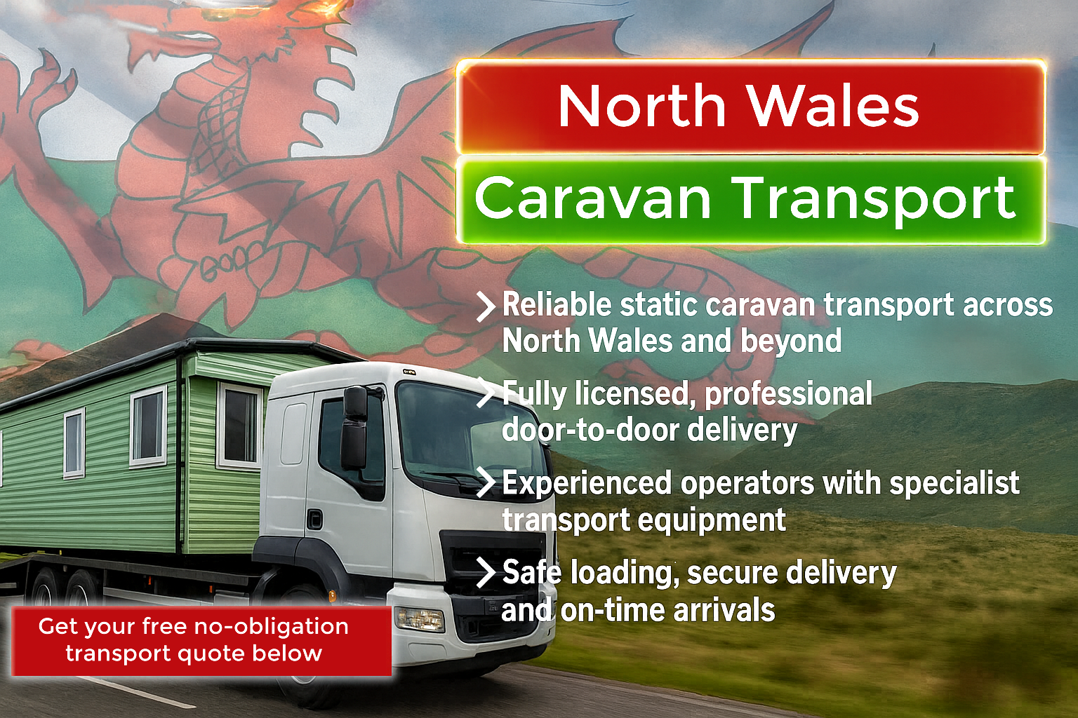North Wales Caravan Transport
