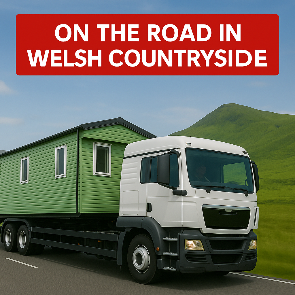 North Wales Caravan Transport - En-route