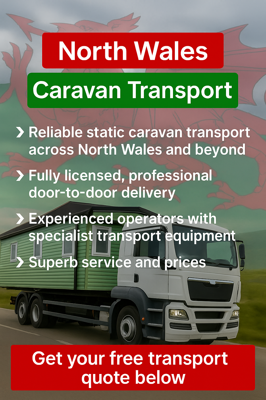 North Wales Caravan Transport